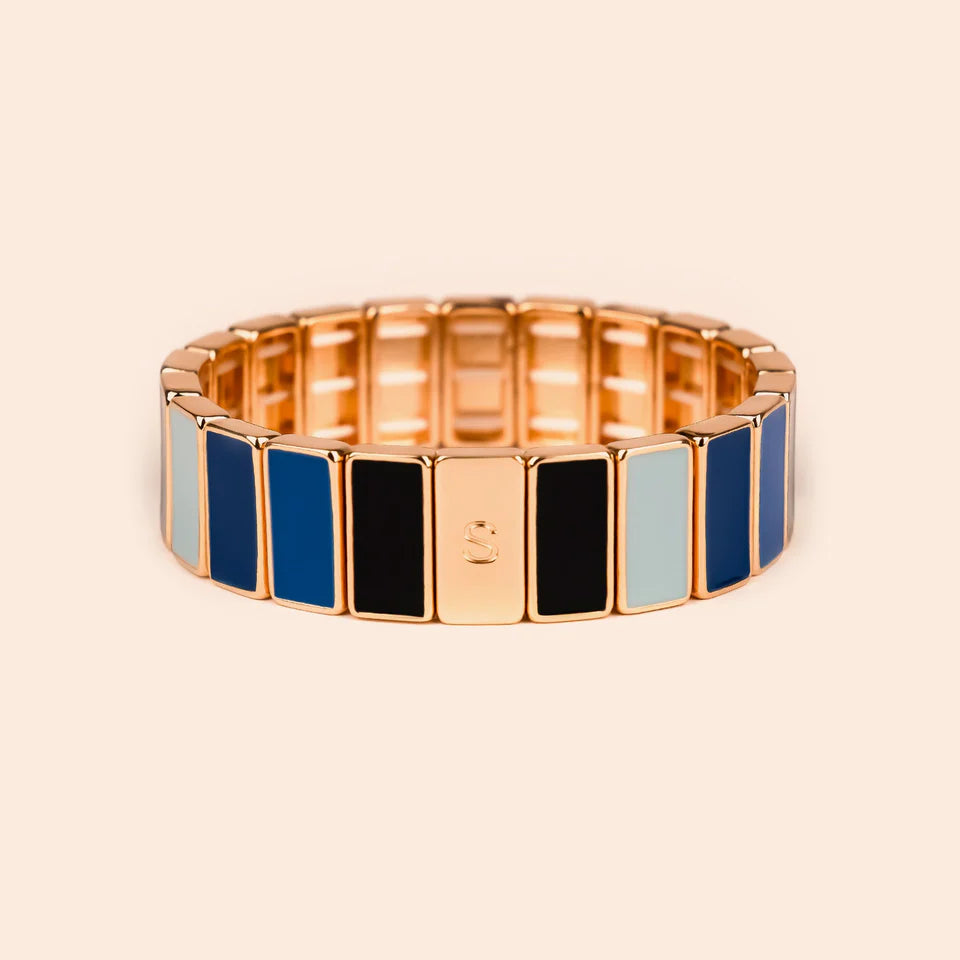 Bracelet | Rectangle Serti Azur 1