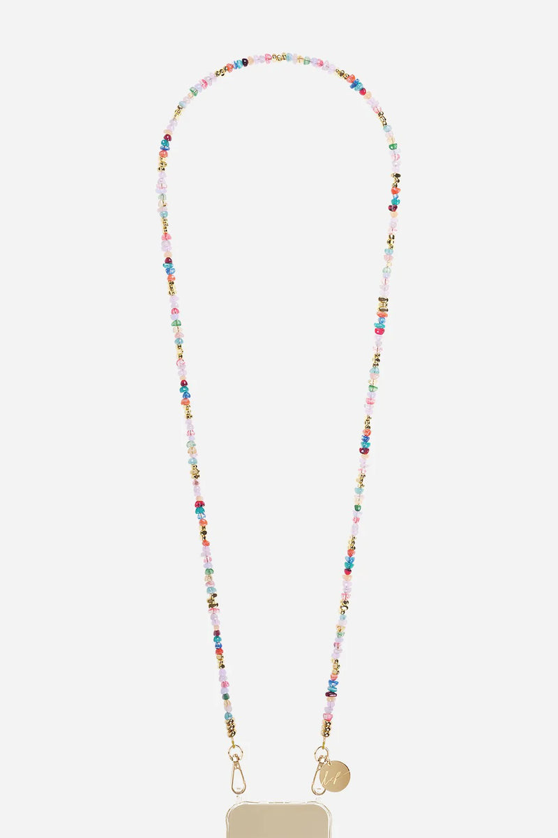 Chaine téléphone - Longue Livia multicolore 120 cm