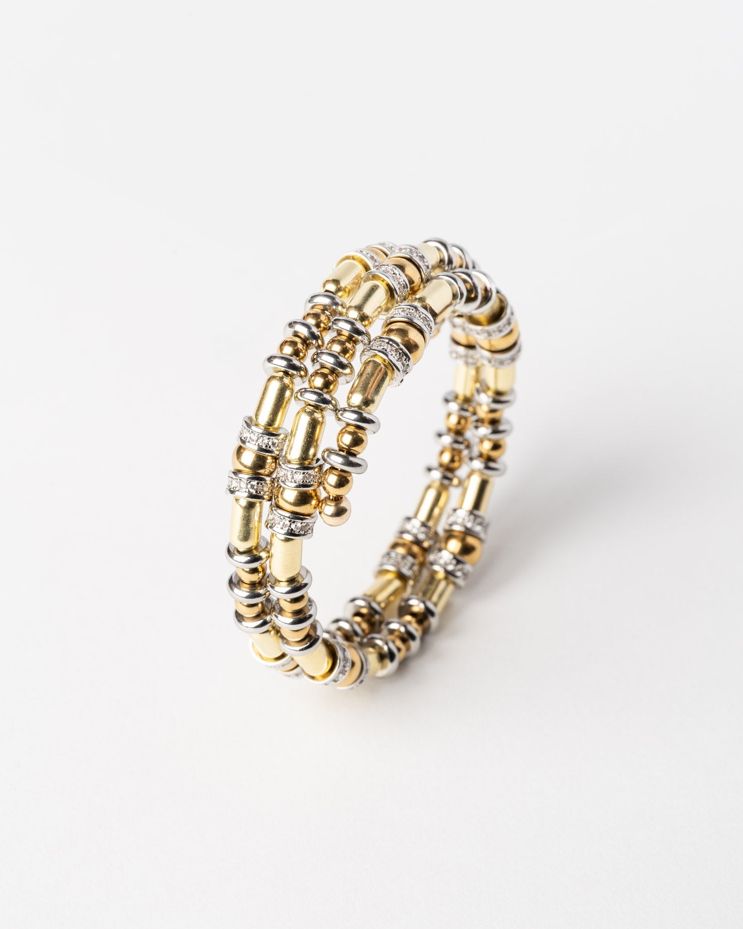 Bracelet | Sigal - Disc Gold & Silver 1