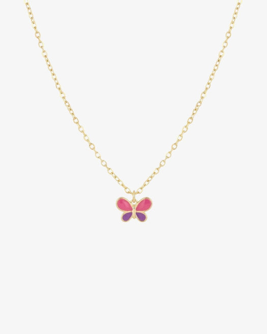 Collier enfant Papillon doré hypoallergénique - HOLO