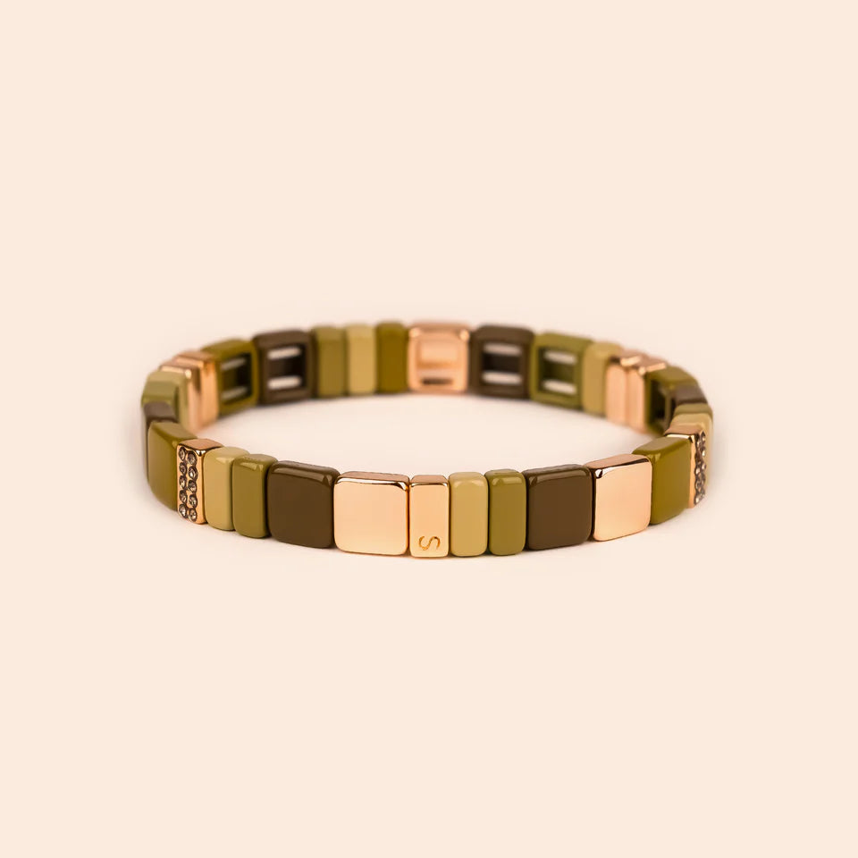 Bracelet | Hubba strass Fauve 1