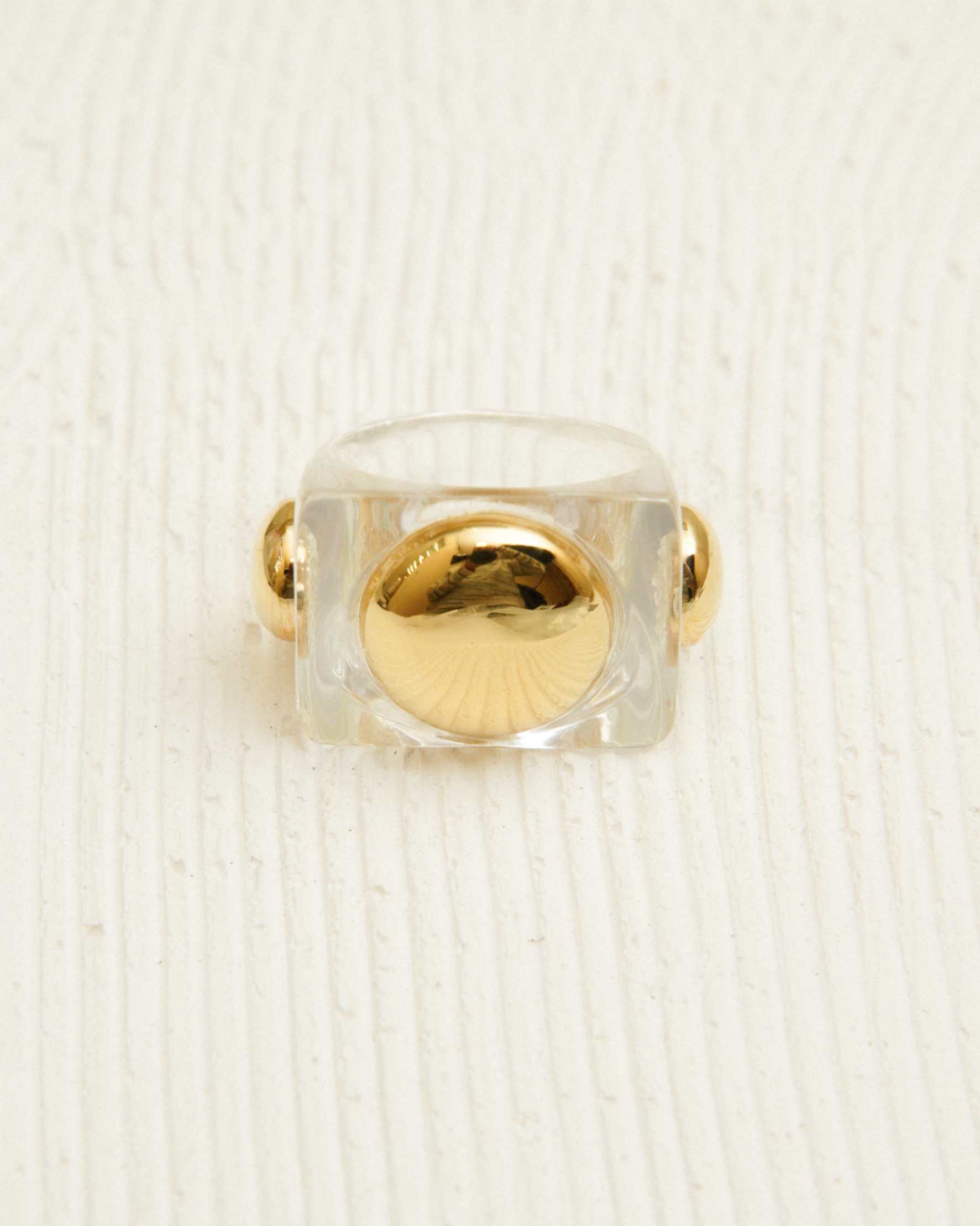 Bague - CARDIFF Transparente/dorée HOLO