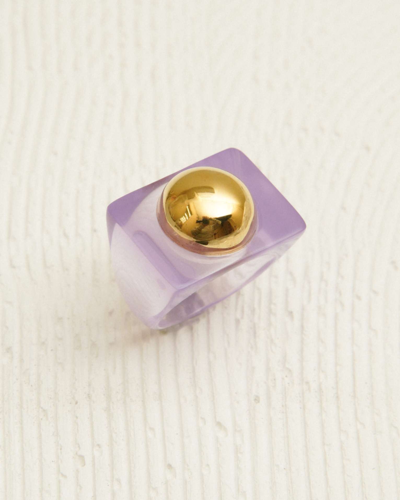 Bague - LUTON violette/dorée HOLO