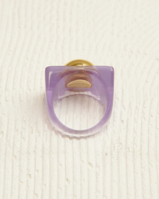 Bague - LUTON violette/dorée HOLO