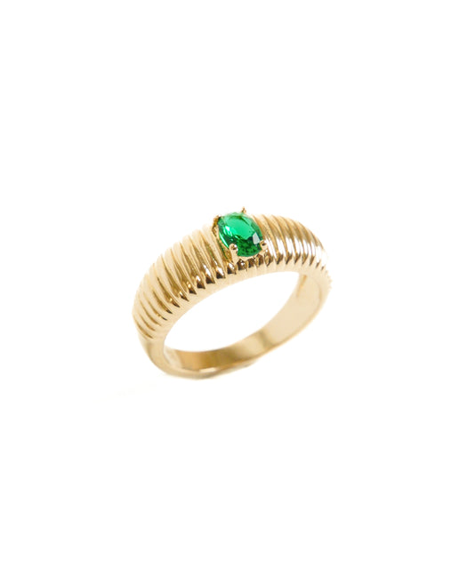 Bague - MATEA verte HOLO