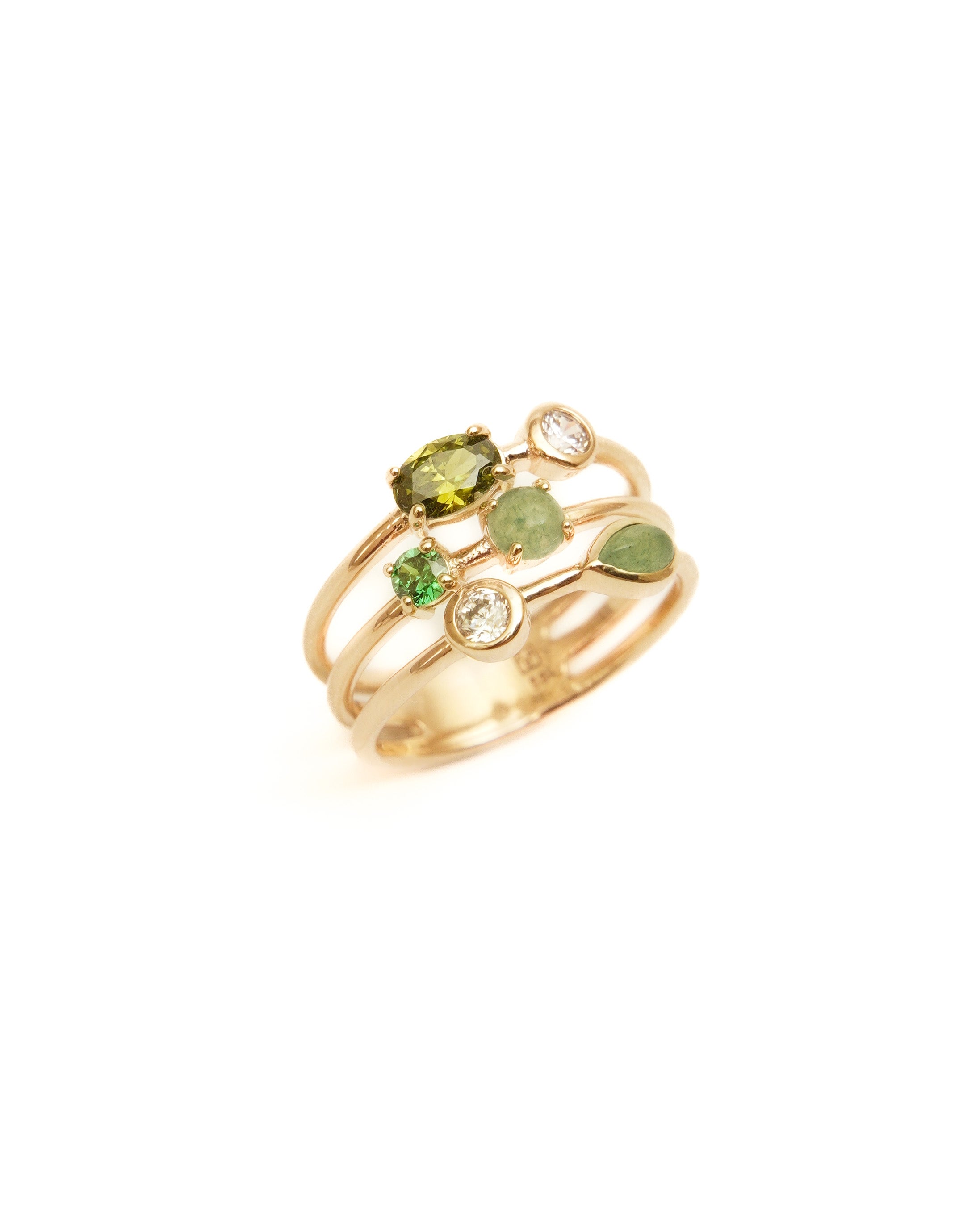 Bague - OLGA verte 1