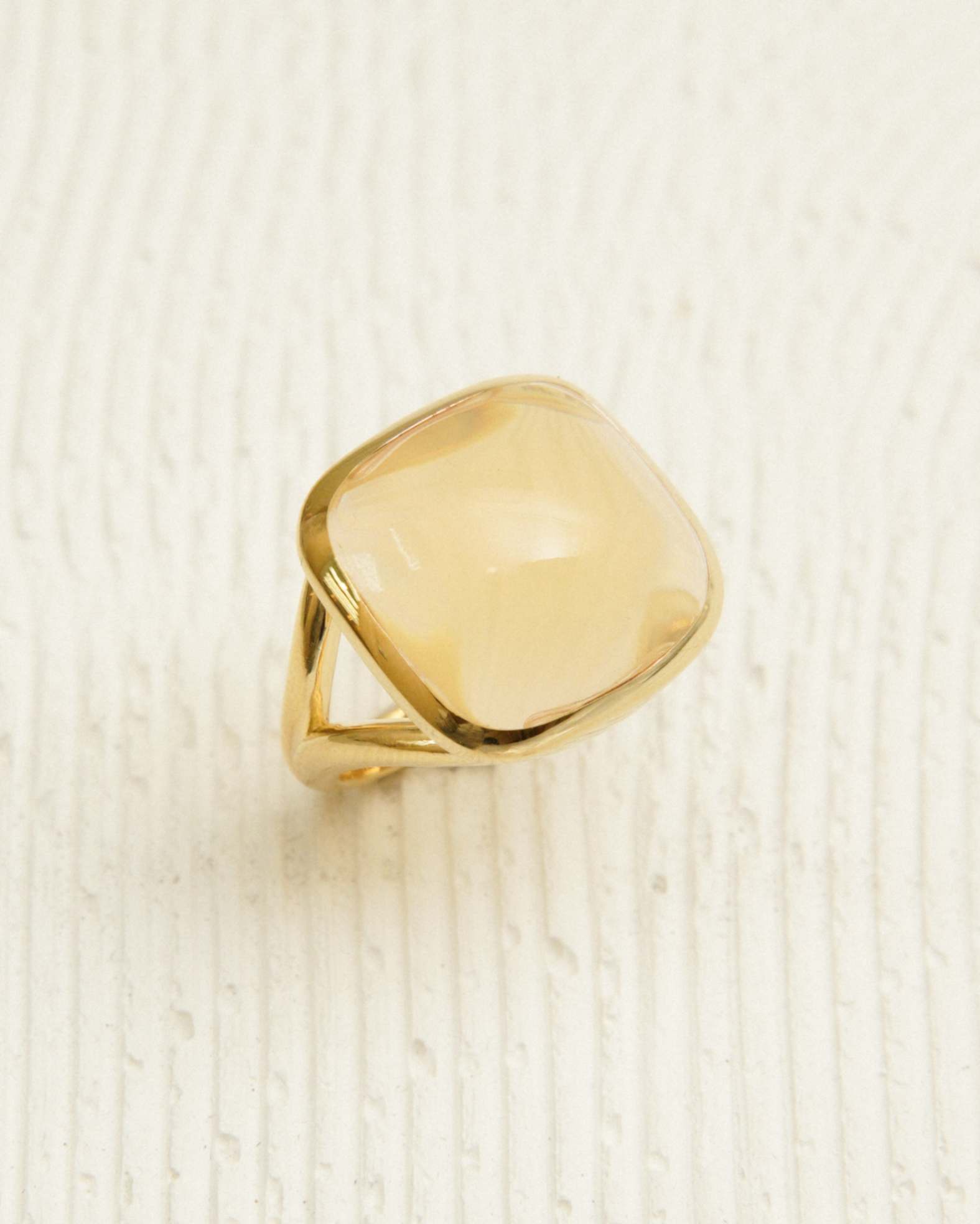 Bague - PRESTON Jaune/dorée HOLO