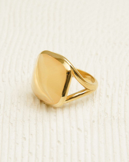 Bague - PRESTON Jaune/dorée HOLO