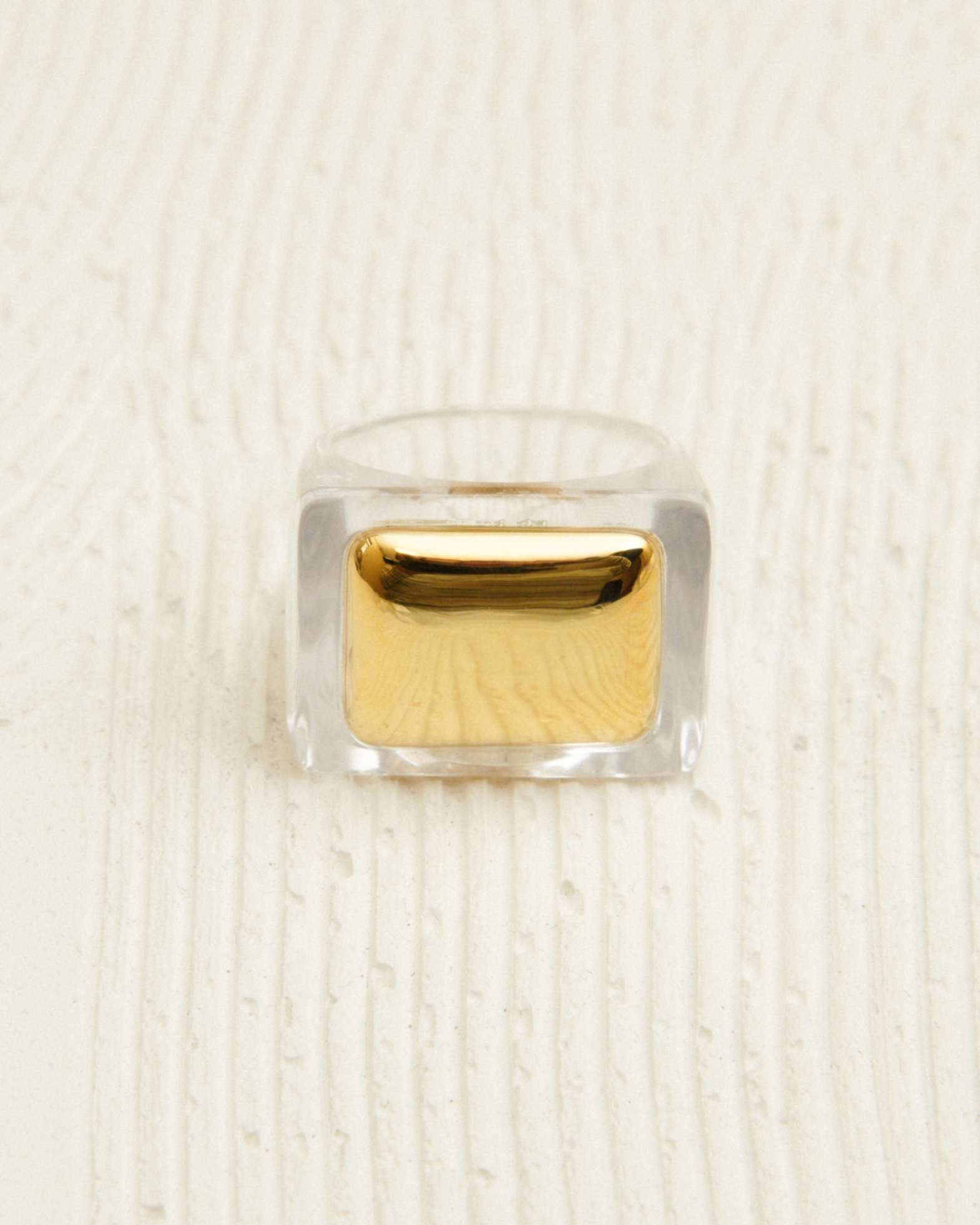 Bague - SHEFFIELD transparente/dorée HOLO