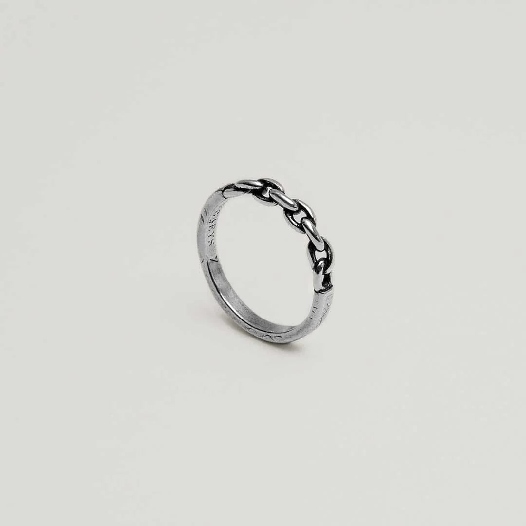 Bague argent - CHAIN HOLO