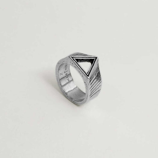 Bague argent - TRIANGLE HOLO