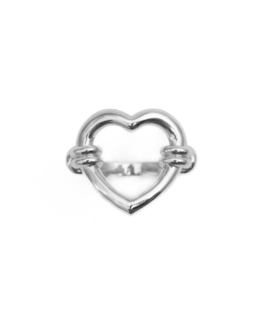 Bague coeur argent - LOVE HOLO