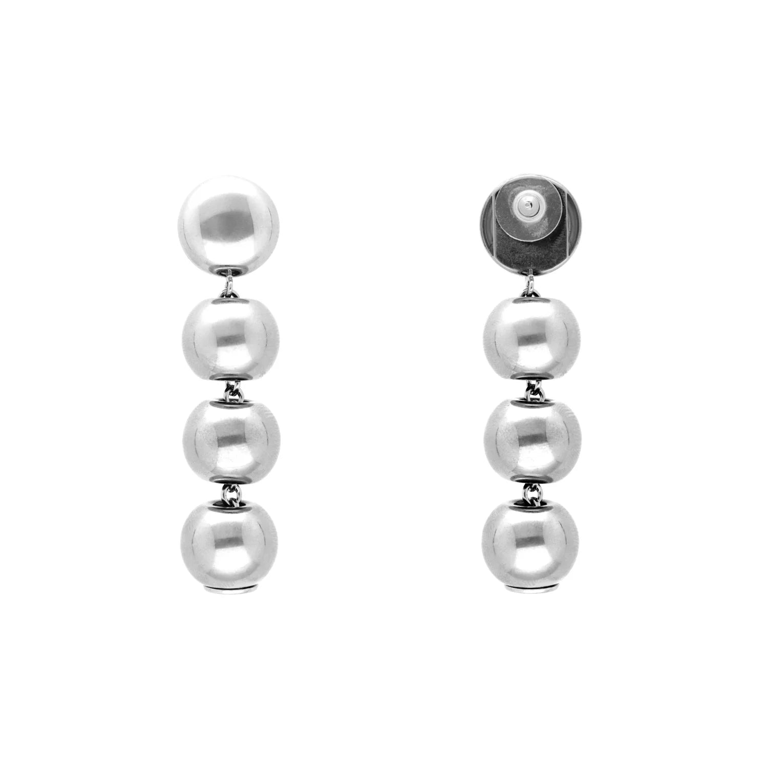 Boucles - Small beads silver HOLO