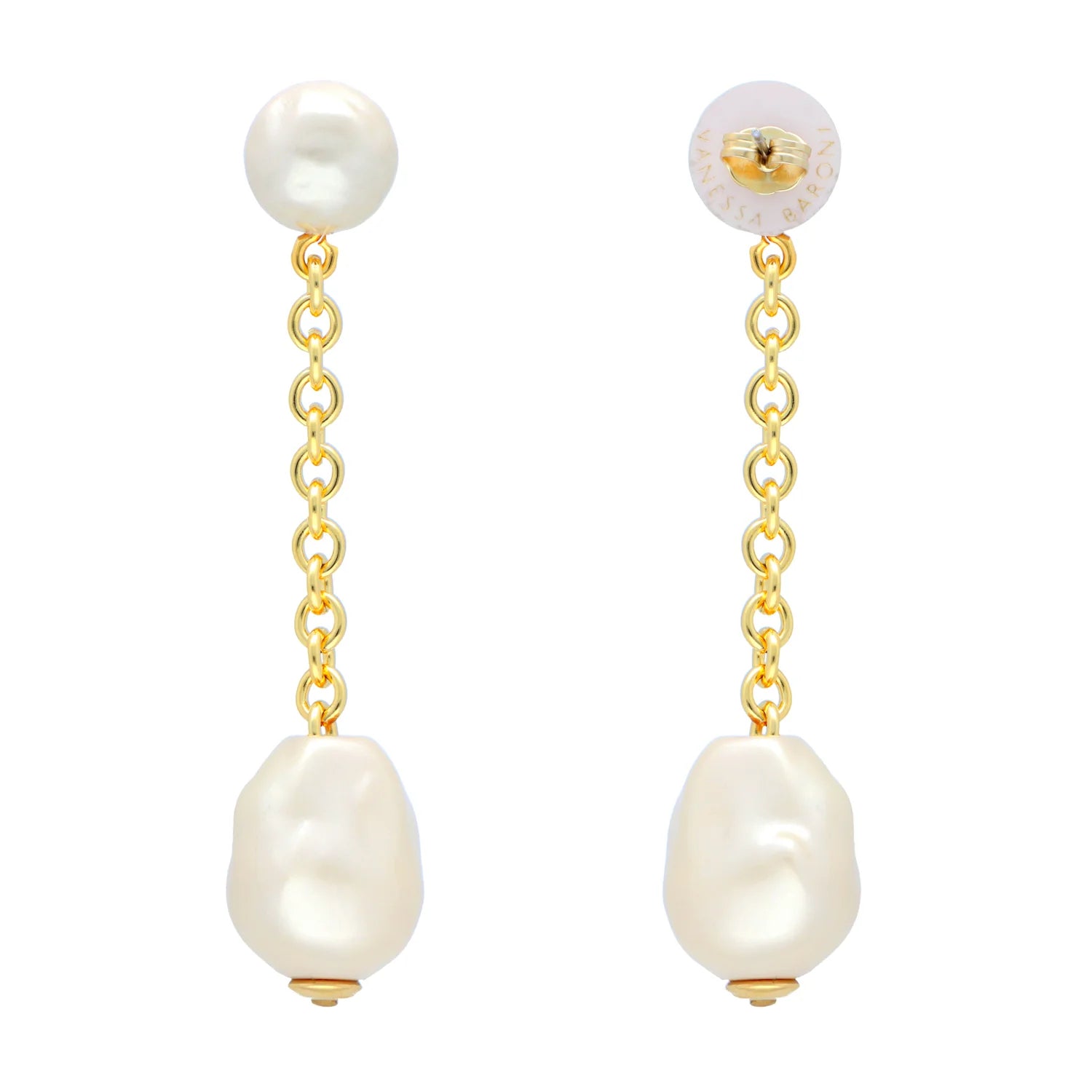 Boucles d'oreilles (pendantes) Vanessa Baroni - Pearl HOLO