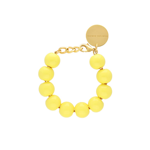 Bracelet - Beads yellow HOLO