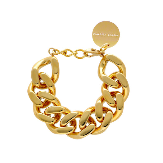 Bracelet - Flat chain gold HOLO