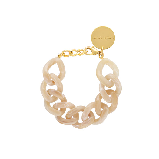 Bracelet - Flat chain honey marble HOLO