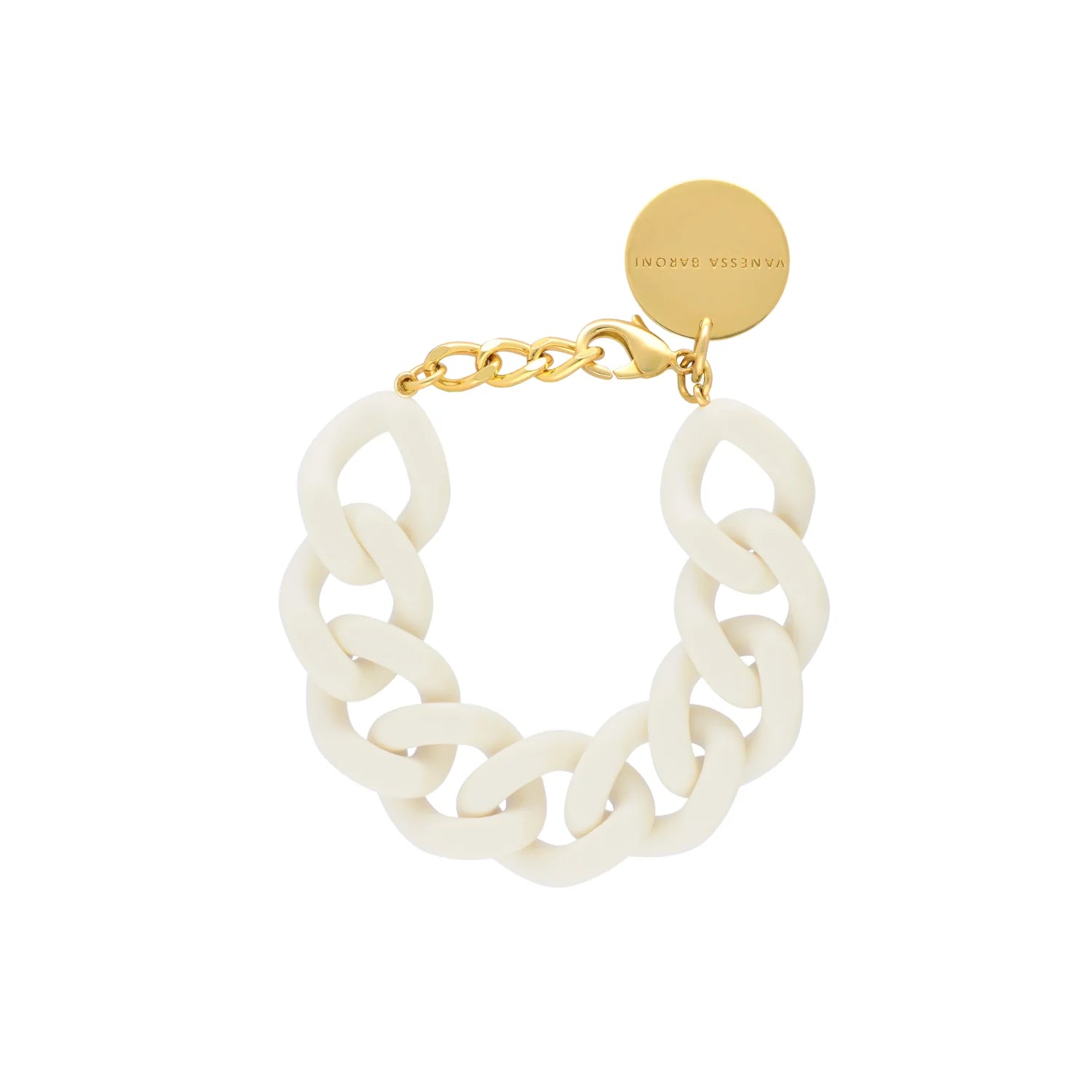 Bracelet - Flat chain off white HOLO