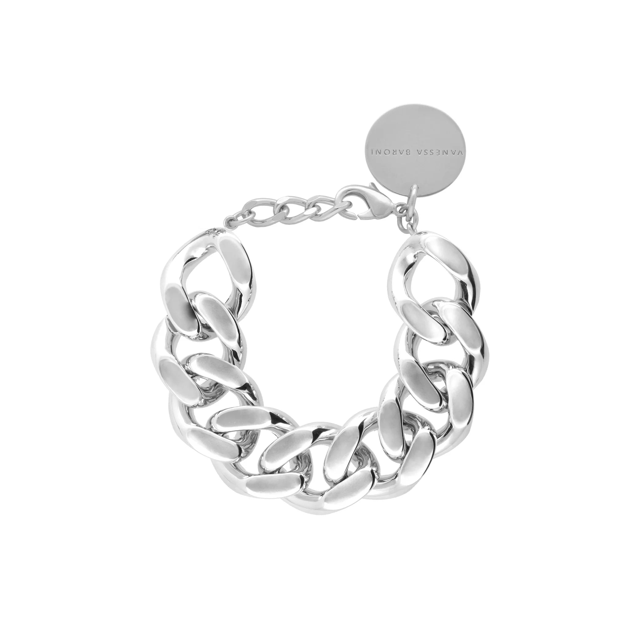 Bracelet - Flat chain silver HOLO