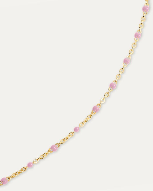 Collier Satellite - Baby rose HOLO