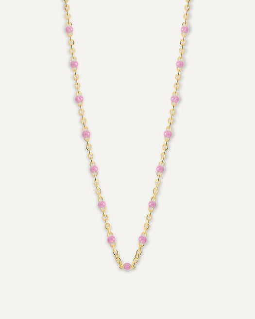 Collier Satellite - Baby rose HOLO