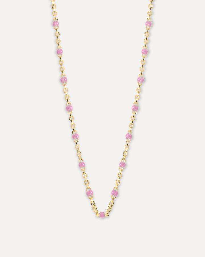 Collier Satellite - Baby rose HOLO