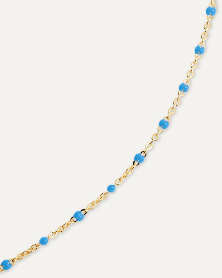 Collier Satellite - bleu HOLO