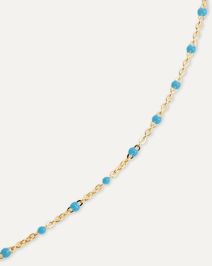 Collier Satellite - turquoise HOLO