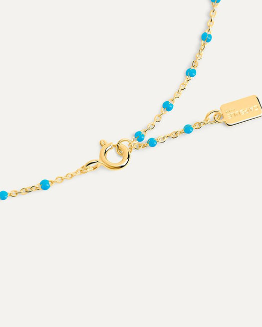 Collier Satellite - turquoise HOLO