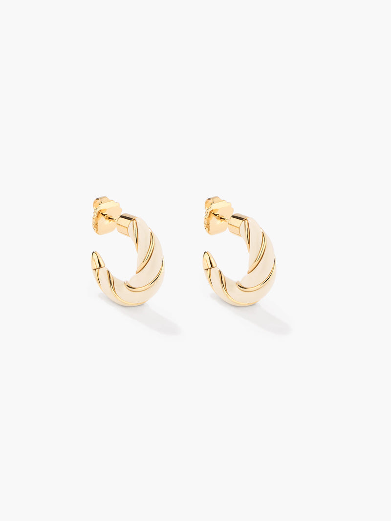 Boucles d'oreilles Aurélie Bidermann | Diana ivoire (petite)