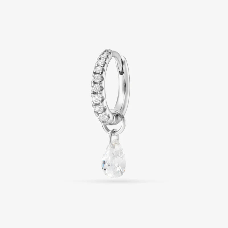 Mini créoles Nébuleuse bijoux - Sirene argentée 1