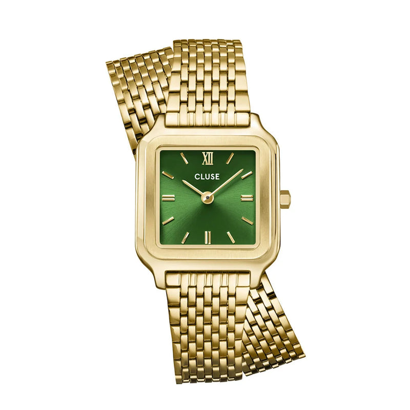 Montre femme Cluse - Gracieuse petite double bracelet dorée CW11811