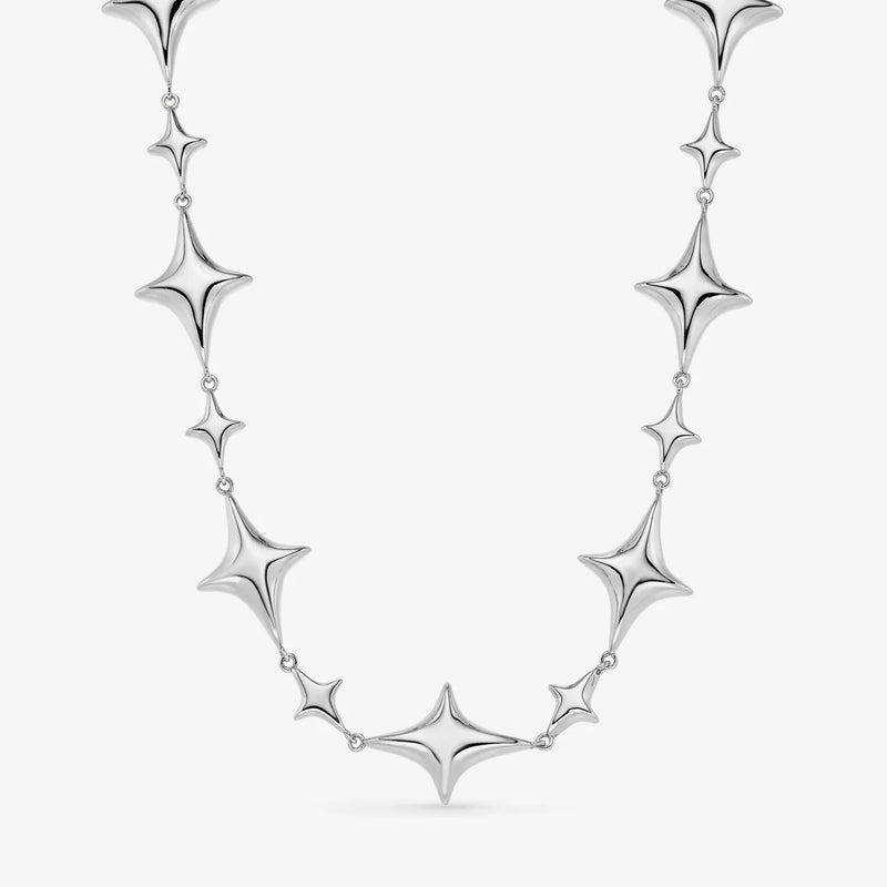Collier Nébuleuse bijoux - Leo argenté