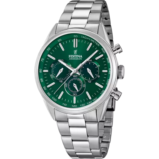 MONTRE FESTINA F16820/R VERT, HOMME HOLO