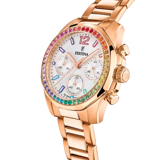 MONTRE FESTINA F20639/2 GRIS, BRACELET ACIER INOXYDABLE, FEMME HOLO