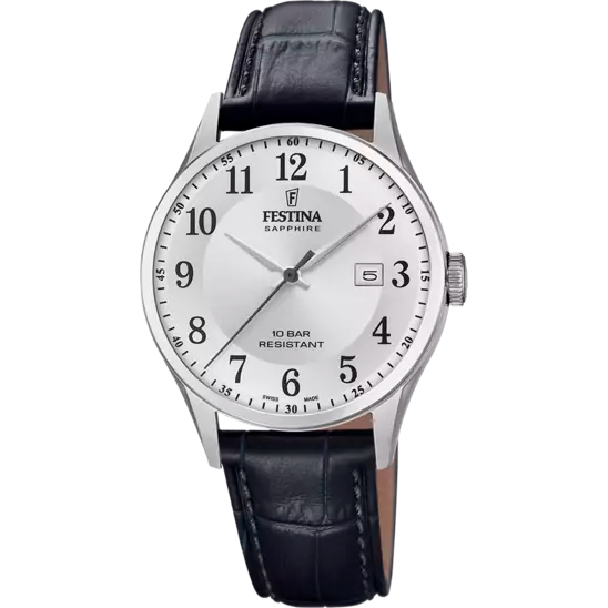 MONTRE FESTINA (swiss made) F20007/1 ARGENTÉ, HOMME HOLO