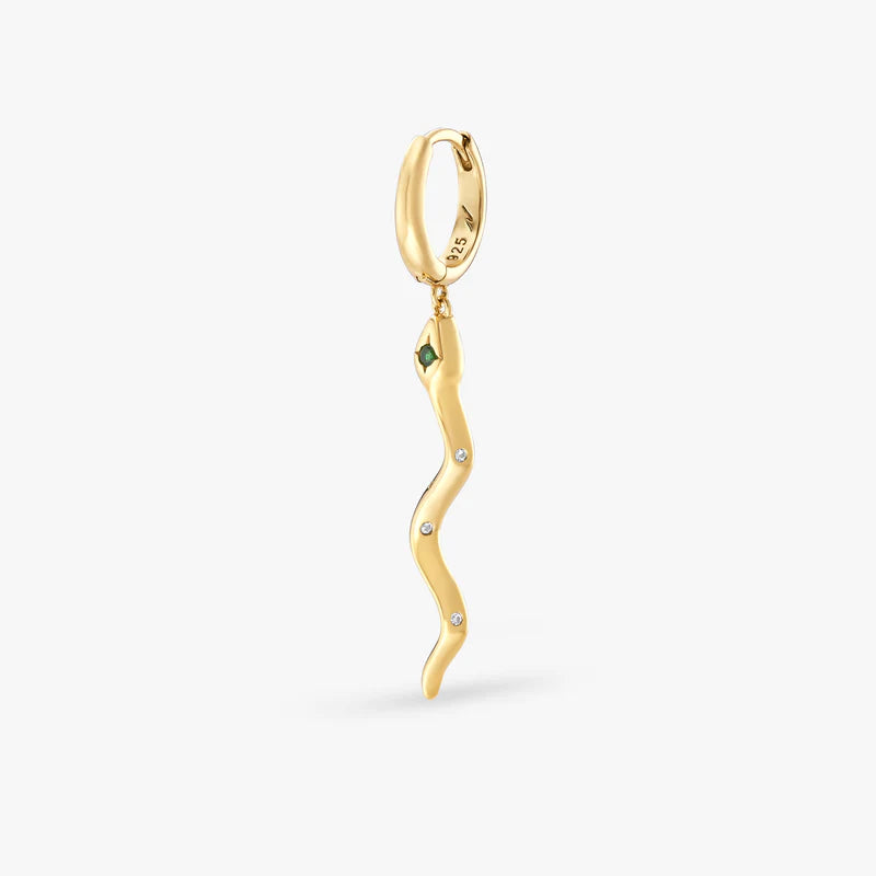 Mini créoles Nébuleuse bijoux (unité) - Naja émeraude 1