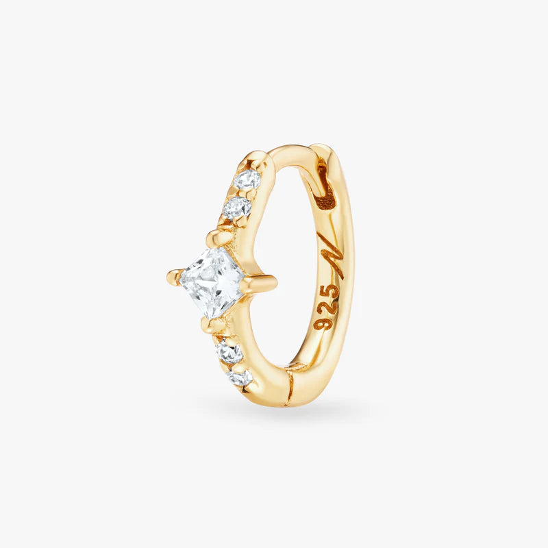 Mini créoles Nébuleuse bijoux (unité) - Rym blanche 1