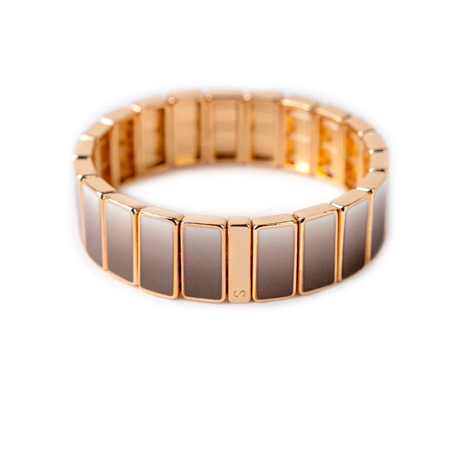 Bracelet | Rectangle - Tye & Die Canard  chocolat