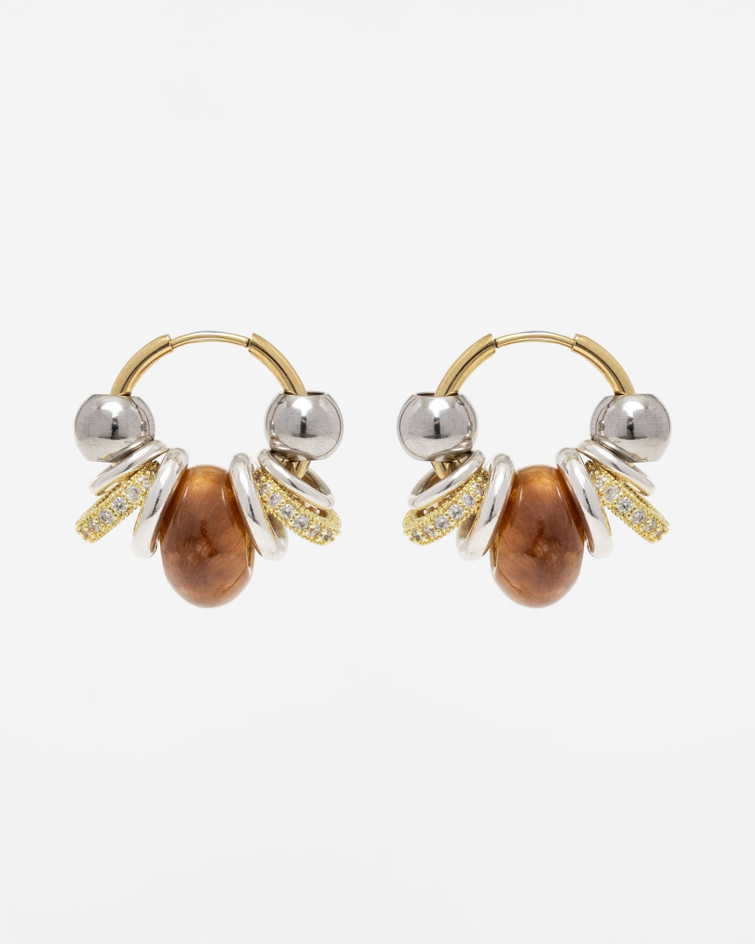 Boucles SIGAL | Hoops Bubble Camel 1