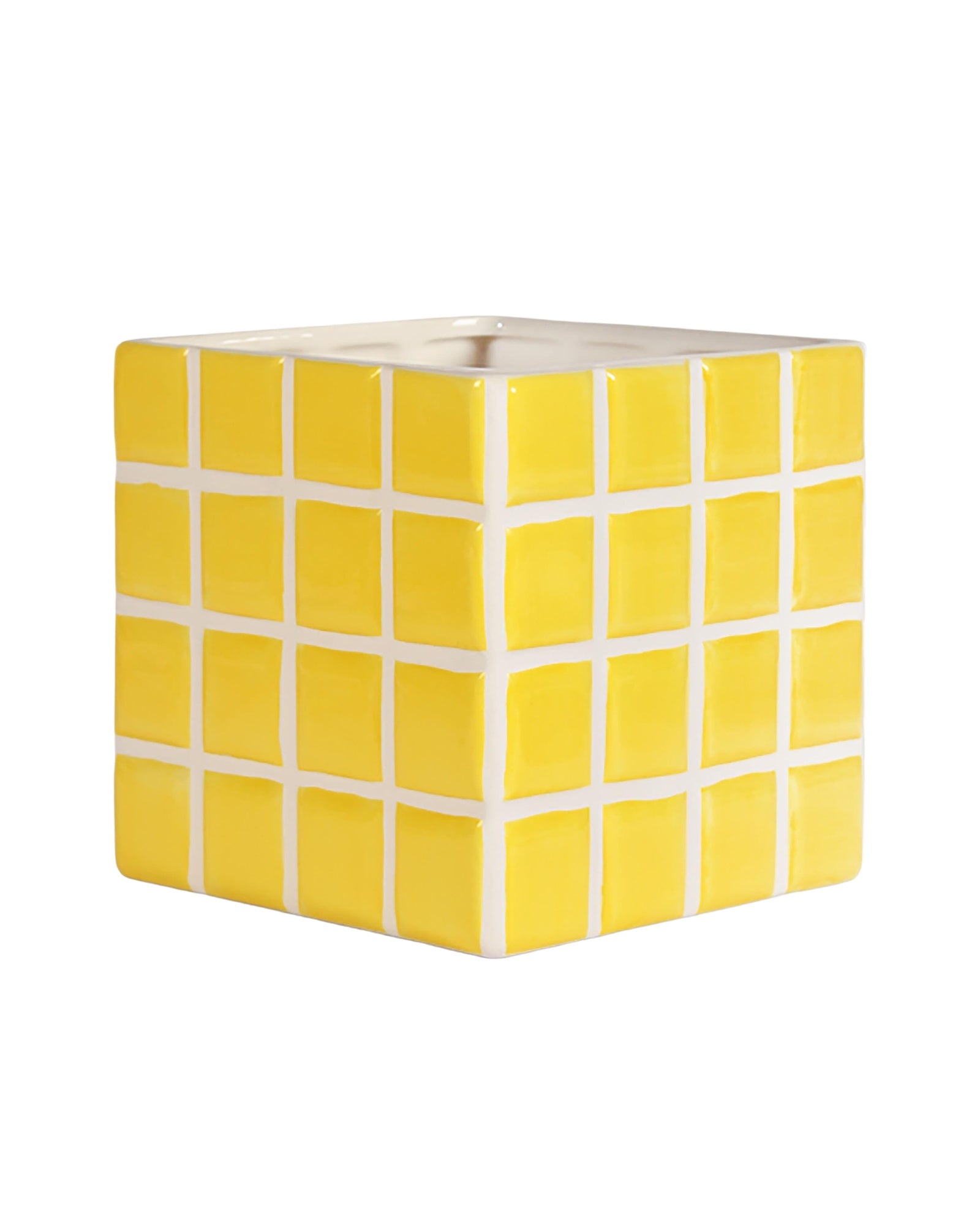 Vase tile jaune - HOLO