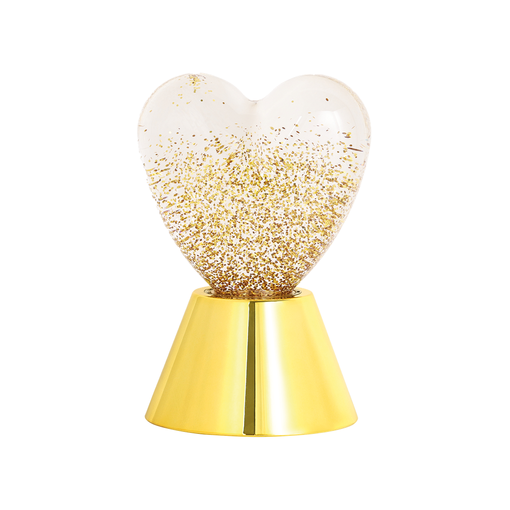 Lampe - Coeur doré brillant 1