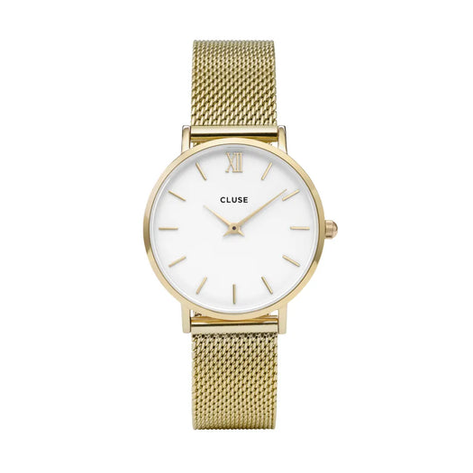 Cluse montre femme Minuit doré cadran blanc CW0101203007